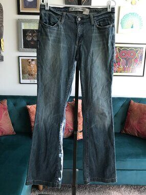 GAP size 8 long Stretch Denim Long & Lean Vintage Y2K Jeans Boot Cut Flare